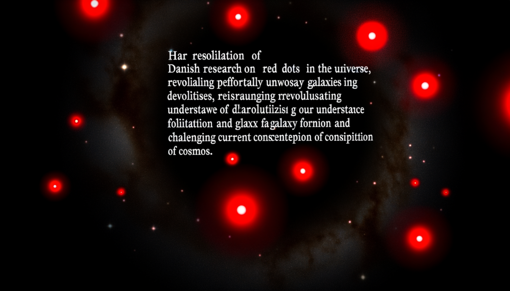 Dansk forskning kaster lys over universets mystiske røde prikker Jeg har bemærket, hvordan astronomer i årevis har kæmpet med at forstå de mystiske røde prikker, der dukker op i universet. Disse lyspunkter har skabt både fascination og forvirring blandt forskere. De repræsenterer noget ukendt, som kan ændre vores opfattelse af, hvad der foregår i det uendelige kosmos. Mysteriet omkring disse prikker har været en af de mere vedholdende gåder i astrofysik og har fået mange til at spekulere på, hvad de kan være. En række hypotetiske forklaringer har været fremført, herunder intergalaktiske objekter som sorte huller eller endda ukendte former for kosmisk stråling. Mit indtryk er, at denne uklarhed har motiveret forskere til at tage en række nye tilgange for at finde svar. Hvordan kan vi afkode de signaler, der leder os til en dybere forståelse af universet? Det er et spørgsmål, som mange har stillet, og som nu ser ud til at få en form for løsning. En banebrydende opdagelse Nylig dansk forskning, offentliggjort i det anerkendte tidsskrift Nature, har givet os et glimt af sandheden bag disse røde prikker. Forskerne har anvendt avancerede teleskoper og dataanalyseteknikker til at observere og analysere disse kosmiske fænomener. Resultaterne viser, at de røde prikker i virkeligheden kan være tidligere ukendte galakser i dvale. Det er min opfattelse, at denne opdagelse kan revolutionere vores forståelse af galaksedannelse og udvikling. For mange astronomer har disse fund åbnet nye døre for forskning. Det faktum, at der eksisterer galakser, som ikke tidligere er blevet opdaget, udfordrer vores nuværende forståelser af, hvordan universet er bygget op. Jeg vurderer, at det ikke bare åbner for nye teorier, men også reviderer gamle, som vi har haft i årtier. Tænk over mulighederne for, hvad der ellers kan gemme sig derude, som vi endnu ikke har opdaget. Indflydelse på fremtidig forskning Da denne forskning er offentliggjort, kan jeg ikke lade være med at tænke på, hvilken indflydelse det vil få på fremtidig astronomisk forskning. At kunne identificere tidligere ukendte galakser kan helt sikkert ændre vores tilgang til universet. Forskere vil sandsynligvis begynde at rette opmærksomheden mod dybere observationer af det kosmiske mørke, der omfavner disse galakser. At afdække disse mysterier er essentiel for at forstå universets udvikling. Jeg har en følelse af, at astronomer nu vil tilpasse deres metoder til observation og dataintegration for at finde svar på andre spørgsmål, der har plagede dem i årevis. Samtidig kan det inspirere nye generationer af forskere til at gå i fodsporene på dem, der før dem har arbejdet med at afkode universets hemmeligheder. Kosmiske reflektioner Når jeg ser på denne udvikling, er jeg opmærksom på, hvordan vores forståelse af kosmos konstant udfordres. Det er en påmindelse om, at der altid er noget nyt at lære og opdage. At vi måske kun har kratert i overfladen af, hvad der findes i universet. Forestillingen om, at der er galakser, som vi ikke engang har kunnet se, ændrer vores perspektiv og forhåbninger for brandspecifik forskning fremover. Denne forskningsopdagelse stiller også spørgsmål ved, hvordan vi ser på menneskets plads i universet. Jeg mener, at det er vigtigt at fastholde nysgerrigheden og viljen til at undersøge det ukendte. Det indikerer, at vi kun er en brik i et langt større puslespil. At vores stræben efter viden og forståelse af vores omverden kræver både mod og innovative tilgange til de problemer, vi står overfor. Afslutningsvis ser jeg denne forskning som et skridt mod en dybere forståelse af, hvad der gemmer sig i de fjerne dele af universet. Det er spændende at følge med i, hvordan fremtidige opdagelser vil påvirke vores læring, og hvordan det vil give anledning til nye debatter om vores plads i det enorme kosmos. Det minder mig om, at vi altid skal være åbne for de overraskelser, som universet har at byde på, og være klar til at omfavne den viden, der måtte finde vej til os.
